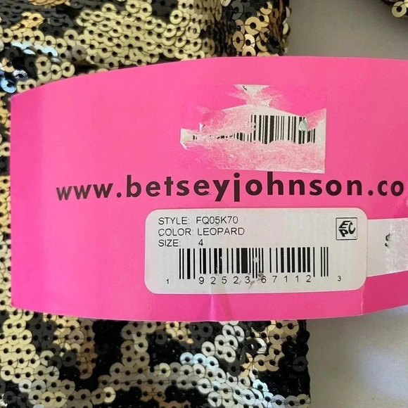 Betsey Johnson sequin leopard mini dress - Picture 4 of 7